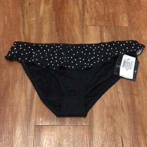 La Blanca Black and White Bikini Bottoms Size 12